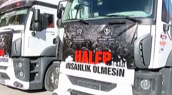 Halep'e 75 ton un gönderildi