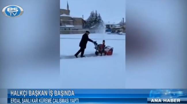 Halkçı başkan iş başında