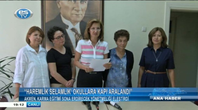 Haremlik selamlık okullara kapı aralandı