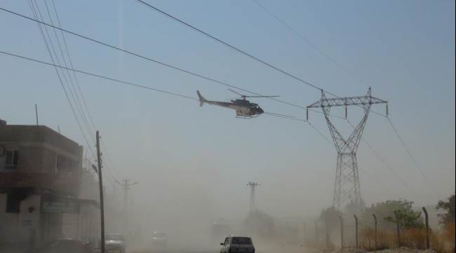 Helikopteri böyle görünce!