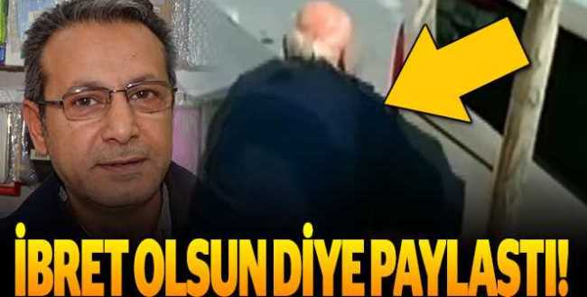 İbret olsun diye internette paylaştı!