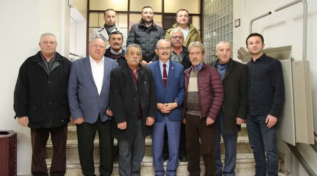 İlçe başkanlarından Büyükerşen'e ziyaret
