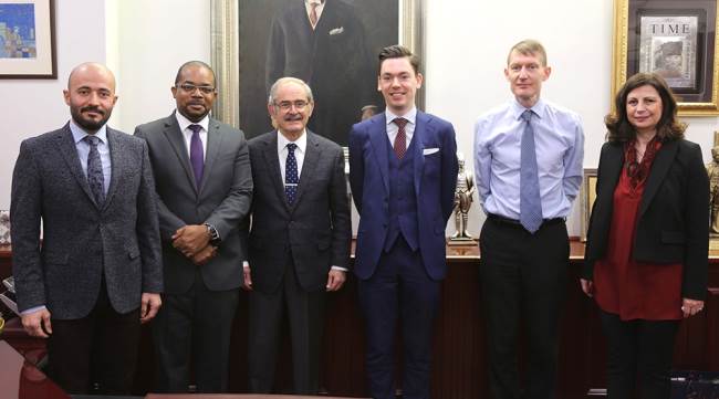 İngiliz heyetten başkan büyükerşen’e ziyaret
