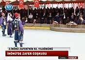 İNÖNÜ DE ZAFER COŞKUSU 