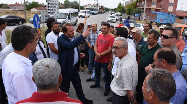 Karacan Çifteler yolunu inceledi