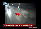 TRAFİK KAZALARI MOBESE'YE YAKALANDI 