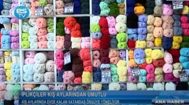 Kış aylarında evde kalan vatandaş örgüye yöneliyor