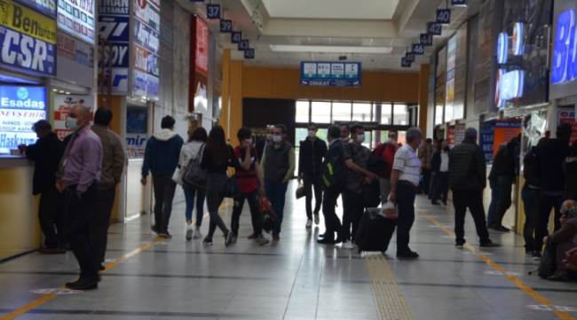 Kısıtlama kalktı otogarlar hareketlendi