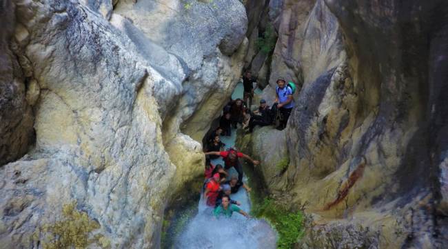 Koyunlu kanyonu havadan ve su altından görüntülendi