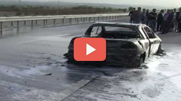 KÜL OLAN ARAÇTAN SAĞ KURTULDULAR