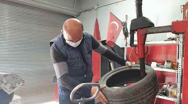Kura ile belirlenen lastikçiler vatandaşın hizmetinde