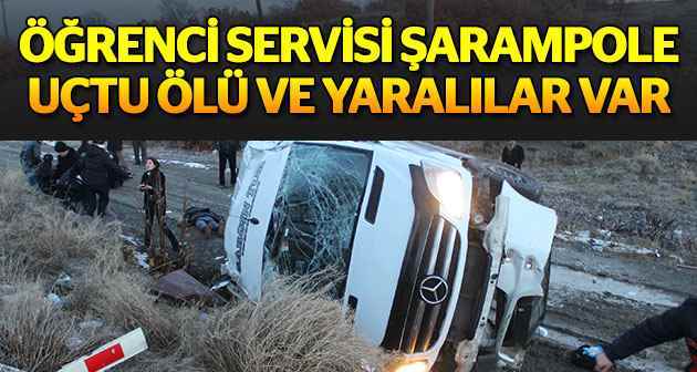 Kütahya'da öğrenci servisi şarampole uçtu