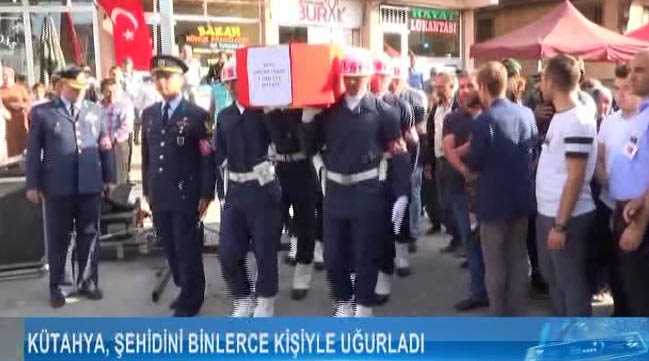Kütahya şehidini uğurladı
