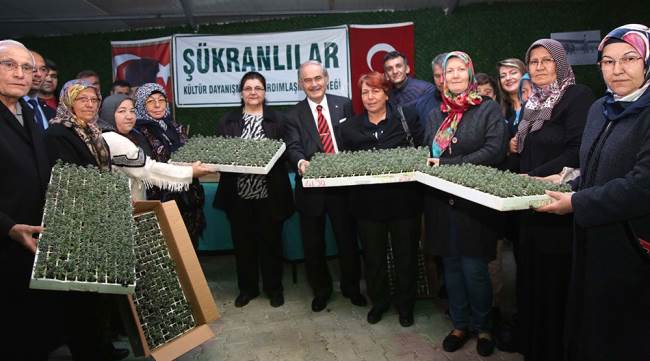 Lavanta fidesi desteği aldılar