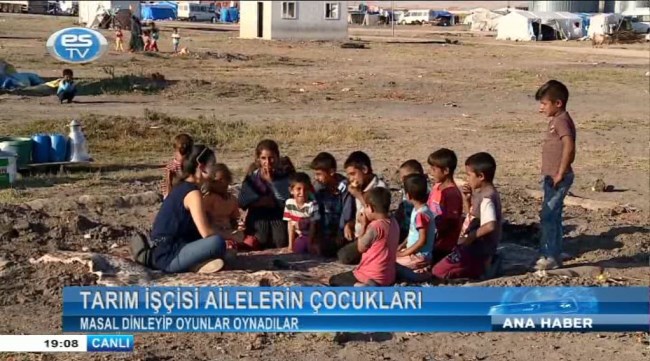 Masal dinleyip oyun oynadılar