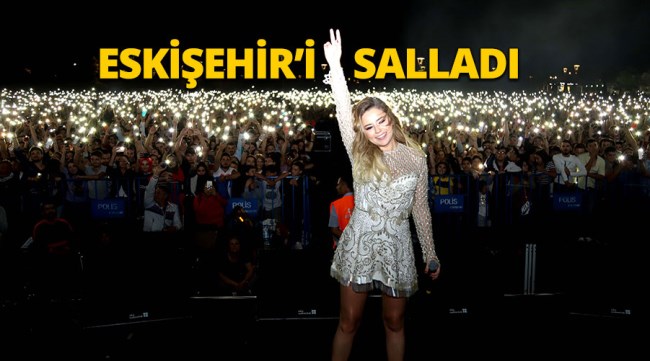 Merve Özbey'den muhteşem Eskişehir konseri
