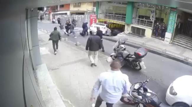 Meydan savaşı kamerada!