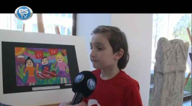 Minik öğrencilerden anlamlı sergi