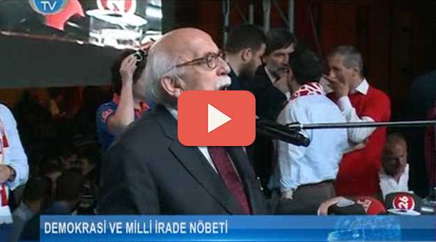 Nabi Avcı demokrasi nöbetinde