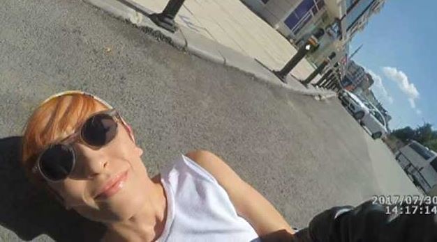 Nişanlı çiftin motosiklet kazası kask kamerasında