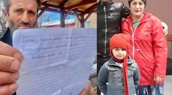 Not bırakıp kızıyla birlikte kayıplara karıştı!