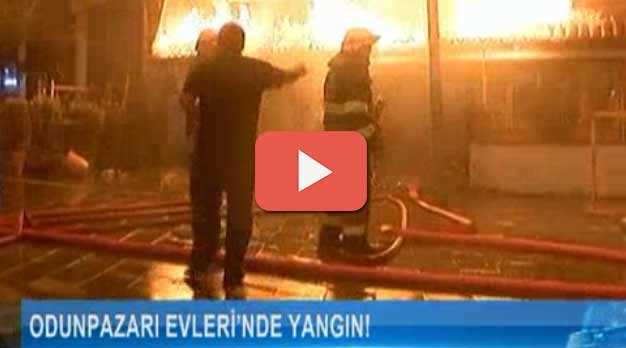 Odunpazarı'nda korkutan yangın