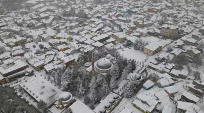 Odunpazarı’nda seyirlik kar manzaraları
