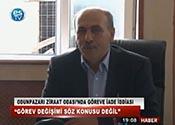 ODUNPAZARI ZİRAAT ODASINDA GÖREVE İADE İDDİASI 