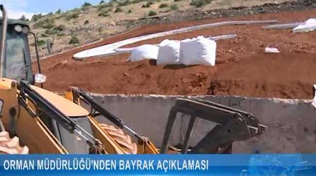 Orman Müdürlüğü'nden bayrak açıklaması