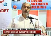 ÖZTEK MISIR VE SURİYE'YE DEĞİNDİ