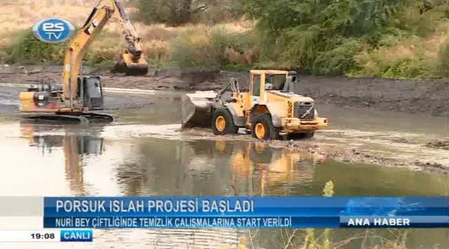 Porsuk ıslah projesi başladı