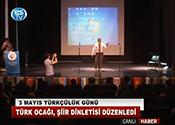 TÜRK OCAĞI ŞİİR DİNLETİSİ DÜZENLEDİ