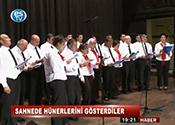 SAHNEDE HÜNERLERİNİ GÖSTERDİLER 