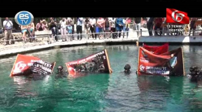 Sakaryabaşı'nda 15 Temmuz dalışı