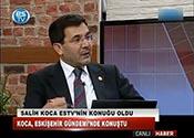 SALİH KOCA ESTV NİN KONUĞU OLDU