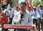 BİNLERCE İŞÇİ SIHHIYE MEYDANINA AKIN ETTİ