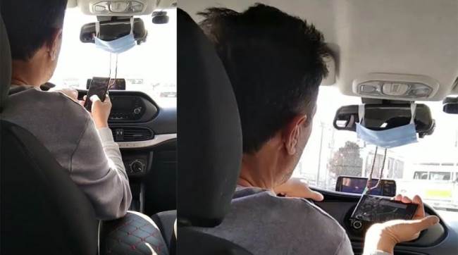 Taksici pes dedirtti