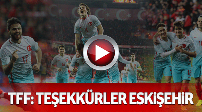 TFF Eskişehir'e teşekkür etti