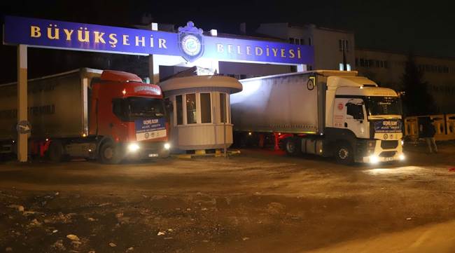 TOPLANAN YARDIMLAR YOLA ÇIKTI