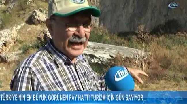 Türkiye'nin görünen en büyük fay hattı