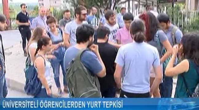 Üniversiteli öğrencilerden yurt tepkisi