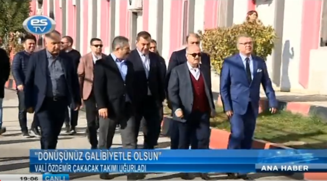 VALİ ÖZDEMİR ÇAKACAK TAKIMI UĞURLADI