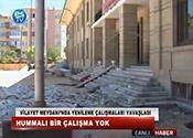 VİLAYET MEYDANI'NDA YENİLEME ÇALIŞMALARI YAVAŞLADI