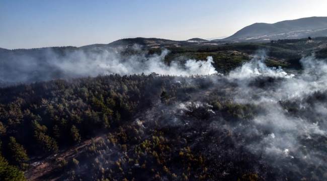 Yangınla böyle mücadele ediyorlar