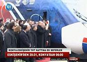 KONYA ESKİŞEHİR YHT HATTINA EK SEFERLER 