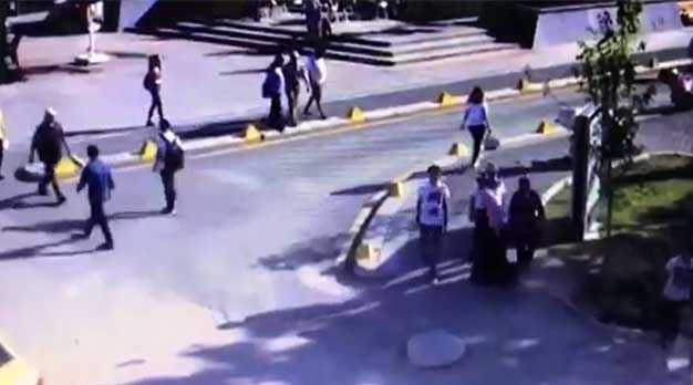 Yılmaz Büyükerşen’e saldırı anı kamerada