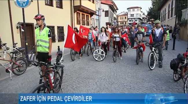 Zafer için pedal çevirdiler