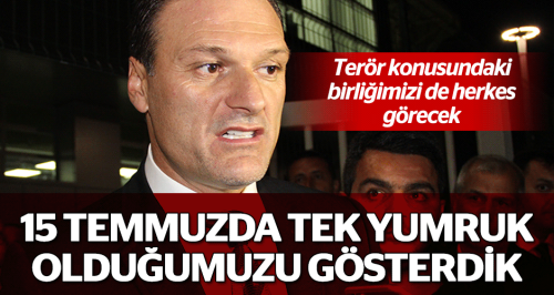 ''Terörün her türlüsünü lanetliyorum''