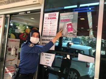 "Çaresiz Değilim" Projesi Kapsamında Halkın Yoğun Kullandığı Yerlere Broşür Asıldı
