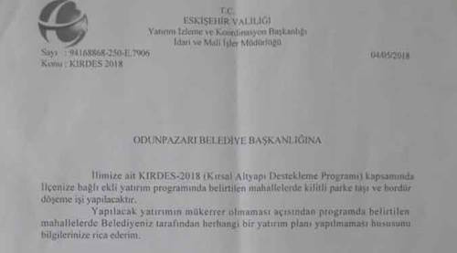 "Doğan, Valiliğin gerçekleştirdiği yatırımları sahipleniyor"